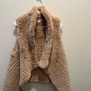 Cozy blush pink Faux Fur Vest